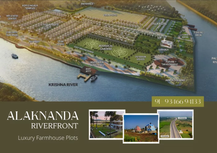 Alakananda RiverFront TS & AP’s 1st & ONLY Riverfront Gated Community of Villa .PLOTs. on the banks of KRISHNA River!